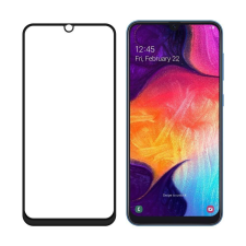 Üvegfólia Samsung Galaxy A20e - Super kemény tokbarát fólia fekete kerettel mobiltelefon kellék