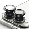  Üvegfólia Samsung Galaxy S25 Edge - RINGKE kamera üvegfólia fekete kerettel/gyűrűvel