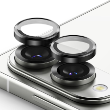  Üvegfólia Samsung Galaxy S25 Edge - RINGKE kamera üvegfólia fekete kerettel/gyűrűvel mobiltelefon kellék