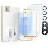  Üvegfólia Samsung Galaxy S25+ (S25 Plus) - TECH-PROTECT Supreme - 2 db üvegfólia + 1db fekete keretes kamera védőkeret