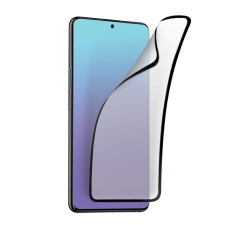 Üvegfólia Xiaomi Poco C75 - full glue, flexibilis fólia fekete kerettel mobiltelefon kellék