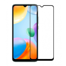  Üvegfólia Xiaomi Redmi 9C - full glue, flexibilis fólia fekete kerettel mobiltelefon kellék