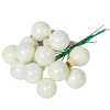 Üveggömb pick gyapjú fehér fényes 2cm 12db-os