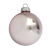 Üvegkarácsonyfadíszek Fényes púder rózsaszín gömb 10cm-es 4db