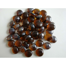 Üvegkavics 25 mm 300 g XF60206 borostyán (ÜKBOR9 halfelszerelések