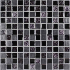 Üvegmozaik Mosavit Moondance negro 30x30 cm matt/fényes MOONDANCENE csempe