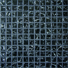 Üvegmozaik Mosavit Negro marquina 30x30 cm fényes NEGROMA csempe