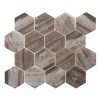 Üvegmozaik Premium Mosaic barna 26x30 cm matt/fényes MOSV84DARK3D