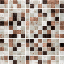  Üvegmozaik Premium Mosaic barna 33x33 cm fényes MOSJ20MIXBR csempe