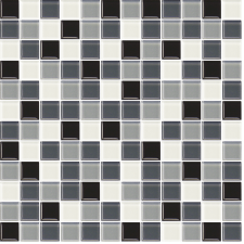  Üvegmozaik Premium Mosaic szürke 30x30 cm fényes MOS25MIX2 csempe