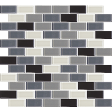  Üvegmozaik Premium Mosaic szürke 31x33 cm fényes MOS5025MIX1 csempe