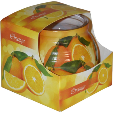  Üvegpoharas illatmécses narancs 70 mm x 75 mm gyertya