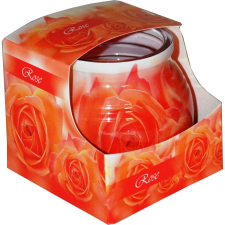  Üvegpoharas illatmécses rózsa 70 mm x 75 mm gyertya