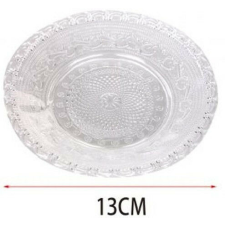  ÜVEGTÁL 13CM tányér és evőeszköz