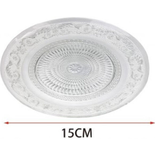  ÜVEGTÁL 15CM tányér és evőeszköz