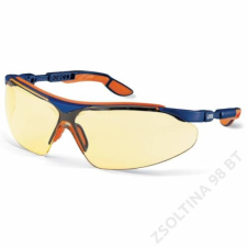 Uvex I-VO szemüveg, kék/narancs szár, sárga lencse védőszemüveg