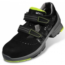 Uvex Szandál Uvex 1 S1 sportos fémmentes lélegző tépőzáras PU ESD talp fekete 41 munkavédelmi cipő