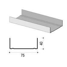  UW profil 50 mm széles építőanyag