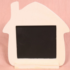 Üzenő tábla 15cm x 15,2cm házikó forma dekorálható tárgy