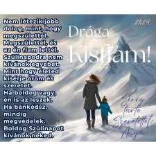  Üzenőkártya több méretben, változtatható felirattal, anya-gyermek party kellék