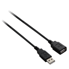 V7 USB 2.0 hosszabbító kábel 3m - Fekete (V7E2USB2EXT-03M) kábel és adapter