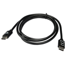 V7 USB-C apa - USB-C apa Adat és töltő kábel - Fekete (1m) (V7USB2C-1M) kábel és adapter