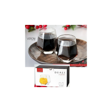 V.B.19417 Duali Crystal szögletes üvegpohár 2 db-os szett, 280ml üdítős pohár