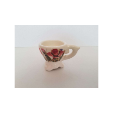  V.K.43-14 Tele virágos tojástartó,pipacs,kerámia,kézzel festett-6cm papírárú, csomagoló és tárolóeszköz