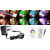 V-tac 10m hosszú 27Wattos, 1 zónás FUT027 RF távirányítós , adapteres RGB-NW LED szalag (600db 5050 SMD LED)