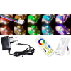 V-tac 10m hosszú 27Wattos, 4 zónás FUT092 RF távirányítós, adapteres RGB-NW LED szalag (600db 5050 SMD LED)