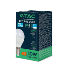 V-tac 3.7W E14 természetes fehér P45 LED égő - SKU 8043 izzó