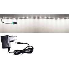 V-tac 5m hosszú 12Wattos, kapcsoló nélküli, adapteres hidegfehér LED szalag (300db 2835 SMD LED) világítás
