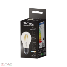 V-tac 6W Retro LED izzó Filament E27 A60 Napfény fehér - 214303 izzó