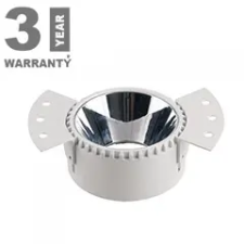 V-tac Aluminium spot lámpatest (kerek) gipszkarton síkba építhető, fehér-króm világítás