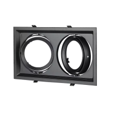 V-tac AR111 LED 2 foglalatos süllyeszthető lámpatest, fekete - SKU 3582 világítás