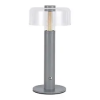 V-tac Asztali lámpa beépített LED fényforrással, érintős vezérléssel, tölthető (1W) meleg fehér, szürke