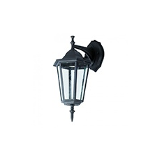 V-tac Bolive Down kültéri oldalfali lámpa (E27) fekete kültéri világítás