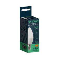 V-tac C37 6.5W E14 meleg fehér LED gyertya égő - SKU 211111 izzó