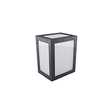 V-tac Cube oldalfali dekor lámpatest - fekete (12W) meleg fehér világítás