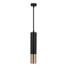 V-tac Fém függőlámpa (GU10) - fekete-arany színű modern rúd függeszték - 150 cm világítás