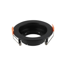 V-tac GU10 LED műanyag spotlámpa keret, fekete billenthető lámpatest - SKU 6659 világítás