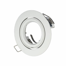 V-tac GU10 LED spotlámpa keret, fehér billenthető lámpatest - SKU 3645 világítás