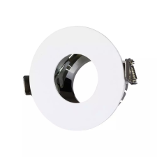 V-tac GU10 LED spotlámpa keret, fehér+króm billenthető lámpatest - SKU 3160 világítás