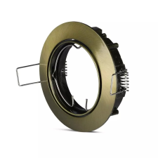 V-tac GU10 LED spotlámpa keret, sárgaréz billenthető lámpatest - SKU 8579 világítás