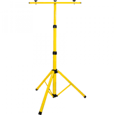 V-tac Három lábú állvány LED reflektorhoz , 2 fejes tripod , sárga tripod