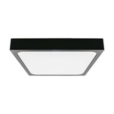 V-tac IP44 mennyezeti LED lámpatest - négyzet (24W) természetes fehér, fekete (295 mm) világítás
