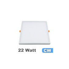 V-tac Keret nélküli LED panel (szögletes) 22W - hideg fehér világítási kellék
