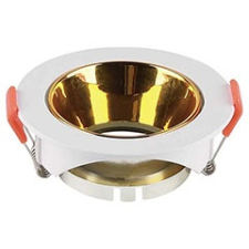 V-tac Kör alakú spot lámpatest (6648), billenthető, arany-fehér világítás