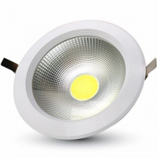 V-tac LED fényvető , mélysugárzó , 20 Watt , LUX , 120 lm/W (A++) , kerek , hideg fehér világítás