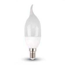 V-tac LED lámpa , égő , gyertya , láng forma , E14 foglalat , 4 Watt , 200° , meleg fehér világítás